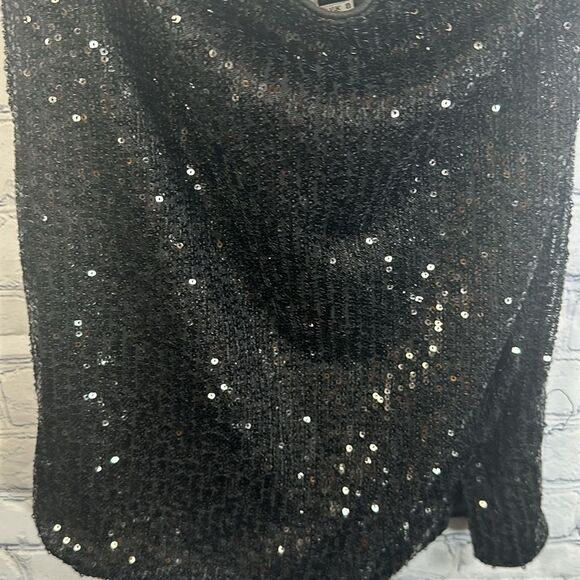 ✨ Princess Polly Black Sequin Strapless Top - Size 4 - New with Tags - Picture 2 of 6